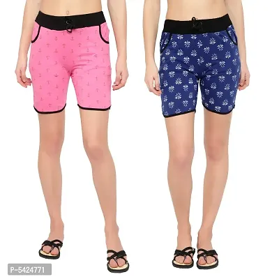 Cotton Shorts For Girls/Women Combo Pack Of 2