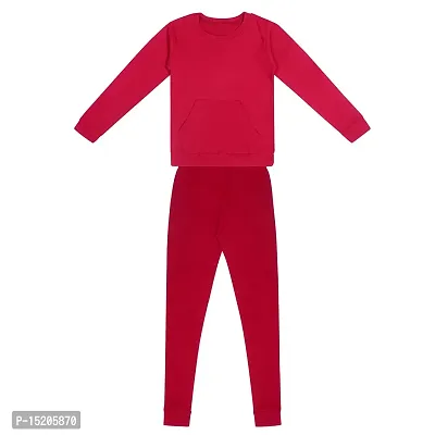 Ayvina Kids Unisex Winter Wear Thermal Upper and Lower Body Warmer Set-thumb0