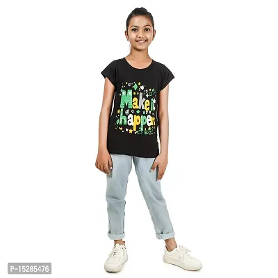 Ayvina Girls Regular Fit Half Sleeves Tshirt Combo Pack of 2-thumb4