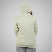 Ayvina Women's Full Sleeve Hooded Neck T Shirt Cream-Red-thumb3