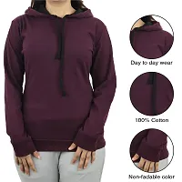 Ayvina Women's Full Sleeve Hooded Neck T Shirt-thumb4