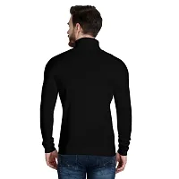 Ayvina Men's Winter Wear Cotton High Neck Full Sleeves T-Shirt|Men's Cotton Turtle Neck Sweater-thumb1