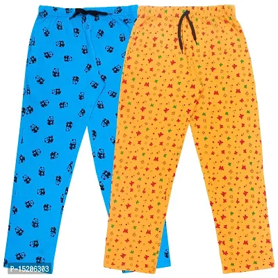 Ayvina Boy's Regular Fit Track Pants, Pajamas and Lowers for Kids|Boy's Regular Fit Cotton Track Pants Combo Pack Of 2