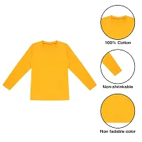 Ayvina Plain Casual Wear Full Sleeve Round Neck Premium Cotton Kids T-Shirts for Boys and Girls|Boys Tshirt Round Neck Full Sleeves Pack of 2-thumb3