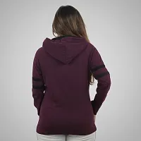 Ayvina Women's Cotton Full Sleeve Solid Hooded T-Shirt Regular Fit Winter Hoodie Tshirts-thumb1