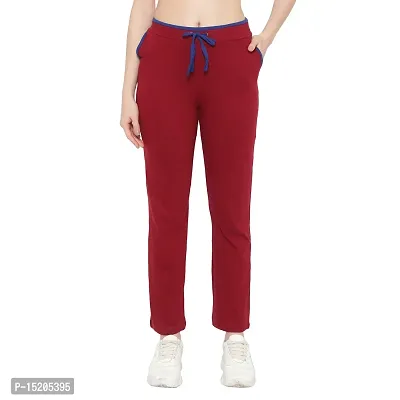 Buy Ayvina Relaxed Fit Track Pant for Women with Side Pocket Drawstring  Closure|Women Regular Fit Cotton Blend Striped Comfortable Night Track Pant,  Lower, Sports Trouser, Joggers Online In India At Discounted Prices