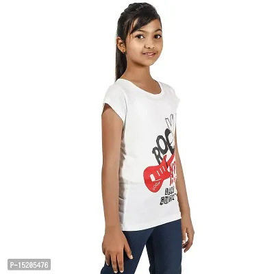 Ayvina Girls Regular Fit Half Sleeves Tshirt Combo Pack of 2-thumb3