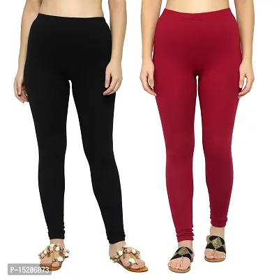Ankle Fit Mixed Cotton with Spandex Stretchable Leggings Skin