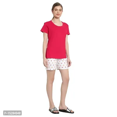 AYVINA Women Shorts with Pockets Elastic Waistband Regular Stylish Night Wear Cotton Super Soft Comfortable (S to 2XL Size)-thumb3