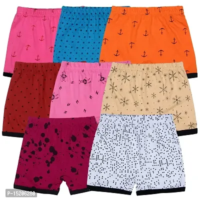 Ayvina Bloomers for Girls Boys Baby Briefs Printed Kids Innerwear Short Pants Underpants Knickers with Soft Elastic | Cotton Bloomer for Boys and Girls Pack of 5