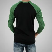 Ayvina Regular fit Solid Men's Henley Neck Full Sleeve Cotton Blend T Shirts Pack of 2-thumb1