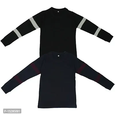 Ayvina Boys Regular Fit Fullsleeve Cotton Tshirt | Full Sleeves Sweatshirt for Boys and Girls Pack of 2