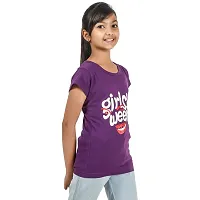 Ayvina Girls Regular Fit Half Sleeves Tshirt Combo Pack of 2-thumb2