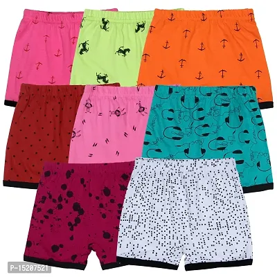Ayvina Bloomers for Girls Boys Baby Briefs Printed Kids Innerwear Short Pants Underpants Knickers with Soft Elastic | Cotton Bloomer for Boys and Girls Pack of 5