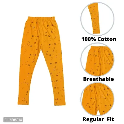 Ayvina Super Soft and Comfortable Cotton Printed Leggings for Kids Girls Combo Pack of 3-thumb4