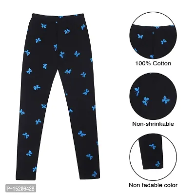 Ayvina Girls Regular fit Super Soft Cotton Printed Leggings|Girls' Regular Fit Pants| Girl's Regular Fit Cotton Leggings Pack of 3-thumb5