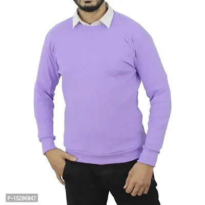 Ayvina Men's Cotton Crew Neck Sweatshirt/Sweater