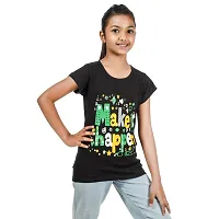 Ayvina Girls Regular Fit Half Sleeves Tshirt Combo Pack of 2-thumb2