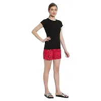 AYVINA Women Shorts Combo Pack of 2 with Pockets Elastic Waistband Regular Stylish Night Wear Cotton Super Soft Comfortable (S to 2XL Size)-thumb2
