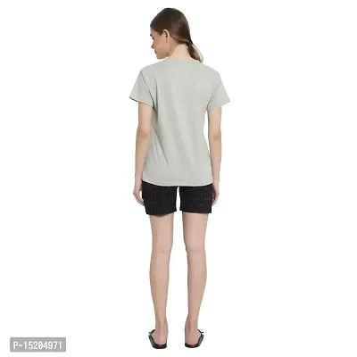 AYVINA Women Shorts Combo Pack of 2 with Pockets Elastic Waistband Regular Stylish Night Wear Cotton Super Soft Comfortable (S to 2XL Size)-thumb2