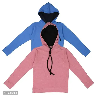 Ayvina Full Sleeve Hooded Neck Sweatshirts/Hoodies for Boys and Girls Pack of 2