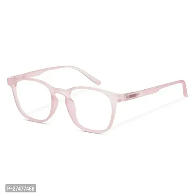 Stylish Pink Eyeglass Plastic And Metal Rectangle Frames For Unisex-thumb0