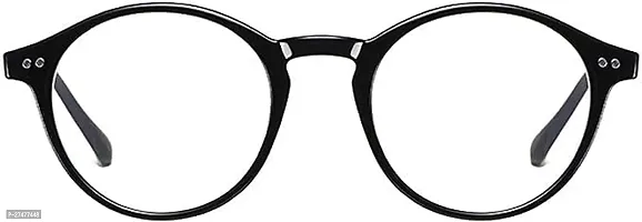 Stylish Black Eyeglass Plastic And Metal Round Frames For Unisex