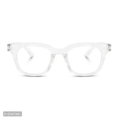 Stylish White Eyeglass Plastic And Metal Rectangle Frames For Unisex