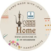 Sara Home Wooden Khatia Platter set. H D Print, Epoxy Coated-thumb1