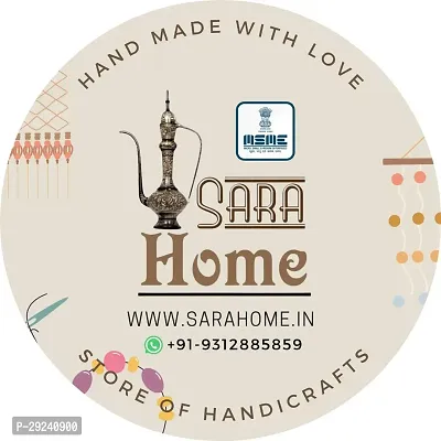 Sara Home Wooden Khatia Platter set. H D Print, Epoxy Coated-thumb2