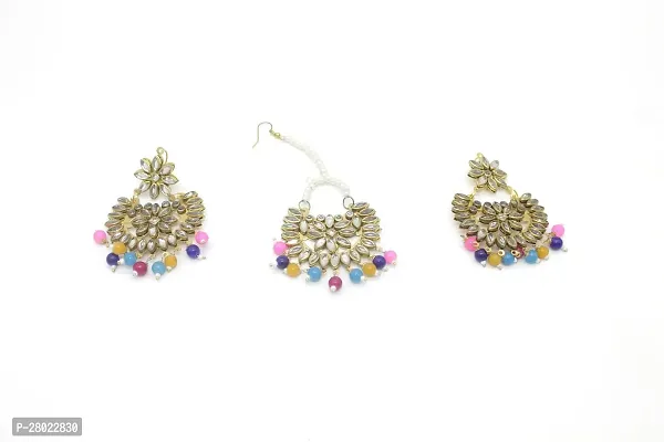 Stylish Multicolored Brass  Jewellery Set For Girls  Women