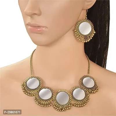 Stylish Grey Alloy Beads Jewellery Set For Women-thumb2