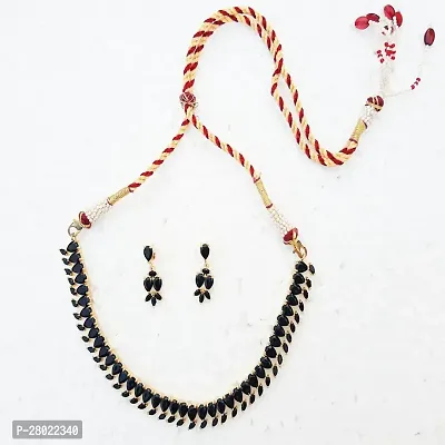 Stylish Black Brass  Jewellery Set For Girls  Women-thumb3