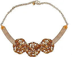 Stylish Golden Brass  Jewellery Set For Girls  Women-thumb3