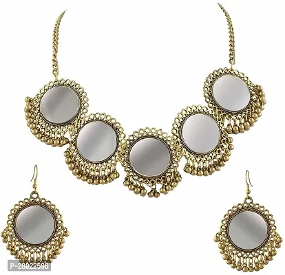 Stylish Silver Brass  Jewellery Set For Girls  Women-thumb2