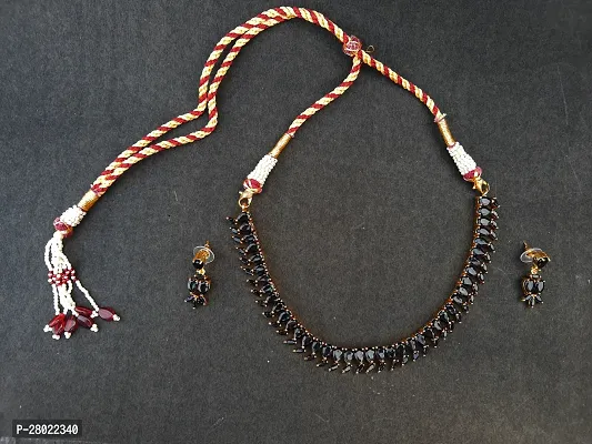 Stylish Black Brass  Jewellery Set For Girls  Women-thumb2