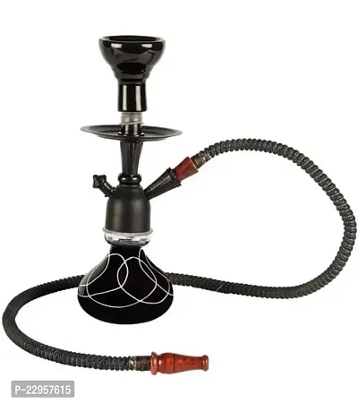 Glass Hookah (10 Cm X 10 Cm X 25 Cm, Black)