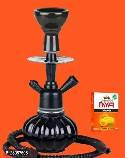 Decorative Hookah and Flavor Combo 10 Inch Black Color