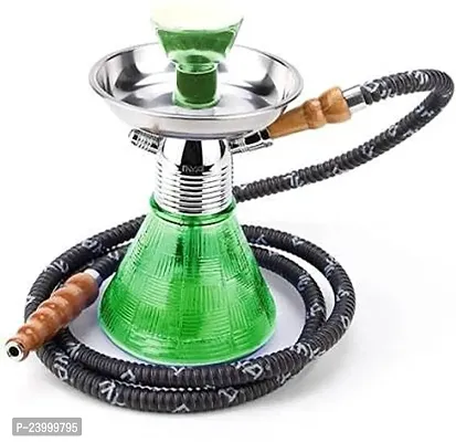 Decorative Petite Hookah Green Color 9 Inch