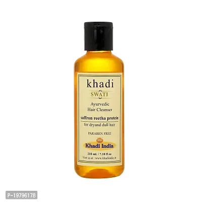 Khadi Khadi Swati - Saffron Reetha Protein Hair Cleanser, 210 ml-thumb3