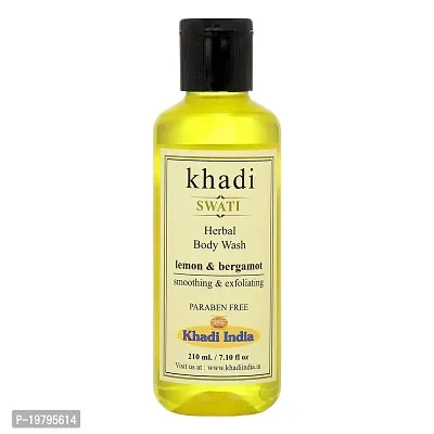 Khadi Swati Herbal Lemon  Bergamot Bodywash - 210 ML-thumb4