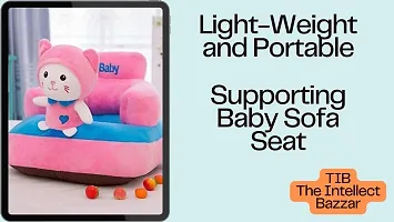 TIB Baby Soft Plush Cushion Supporting Baby Sofa Seat OR Rocking Chair for Kids(Use for Baby 0 to 4 Years)-thumb1