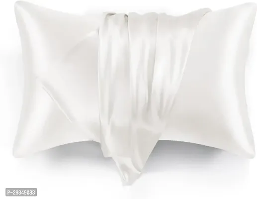 TIB Satin Silk Pillow Cover for Hair and Skin, Silk Pillow Cover Set of 2 Piece 18 X 28 Inches