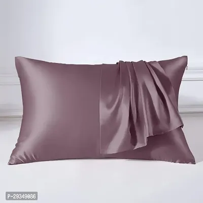 TIB Satin Silk Pillow Cover for Hair and Skin, Silk Pillow Cover Set of 2 Piece 18 X 28 Inches-thumb0