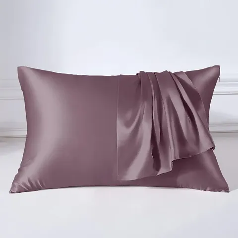 TIB Satin Silk Pillow Cover for Hair and Skin, Silk Pillow Cover Set of 2 Piece 18 X 28 Inches