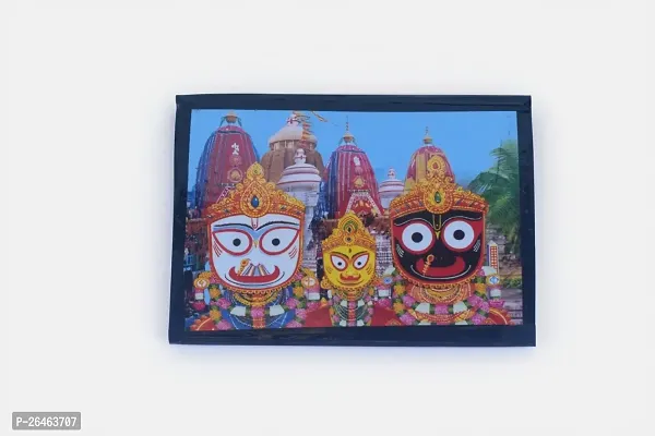 Jagannath Photo with Frame - Divine Lord Jagannath Portrait - 5 x 7 Inches, Revered Jagannath Image with Stunning Colors and Sacred Aura | Lord Jagannath Photo-thumb0