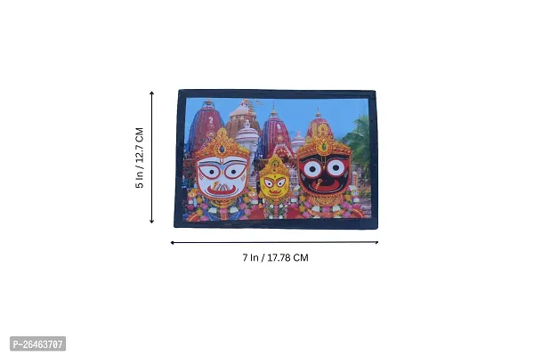 Jagannath Photo with Frame - Divine Lord Jagannath Portrait - 5 x 7 Inches, Revered Jagannath Image with Stunning Colors and Sacred Aura | Lord Jagannath Photo-thumb3