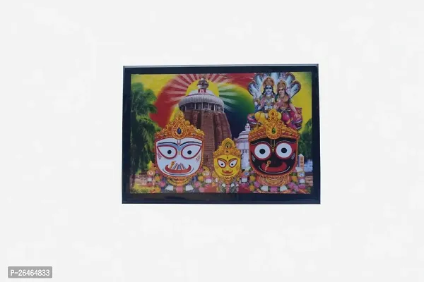 Jagannath Photo with Frame - Divine Lord Jagannath Wall Art - 5 x 7 Inches, Divine Jagannath Deity Image with Stunning Craftsmanship and Rich Colors | Lord Jagannath Photo