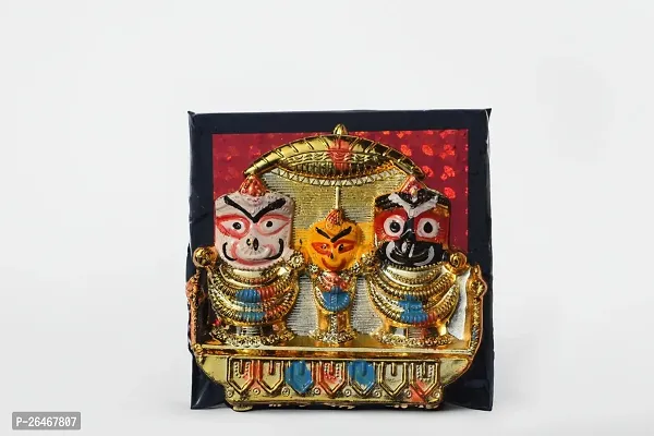 Jagannath Murti - Divine Lord Jagannath Idol for Pooja and Home Decor - 4.5 x 4.5 Inches | Exquisite Handcrafted Deity Sculpture with Intricate Details | Lord Jagannath Murti