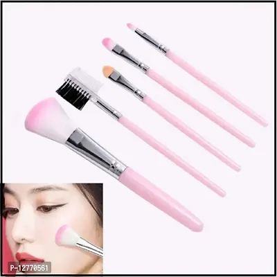 Makeup brush 5 pc brush (1pc) Pink Best for girls-thumb0